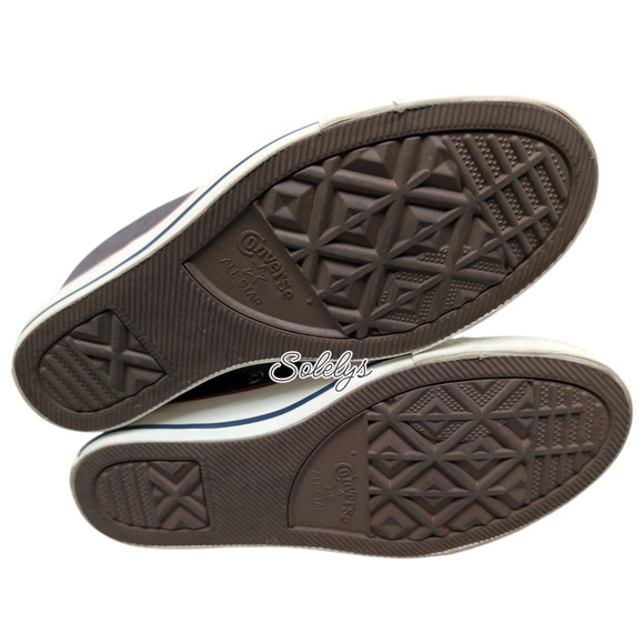 Converse 2017 CTAS Lux Mid Hidden Wedge Almost Black Peached Canvas Sneaker 8 - Picture 7 of 12